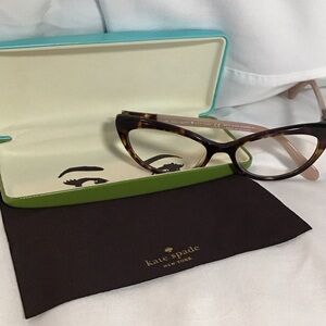 Kate Spade Brown Cat-Eye Glasses